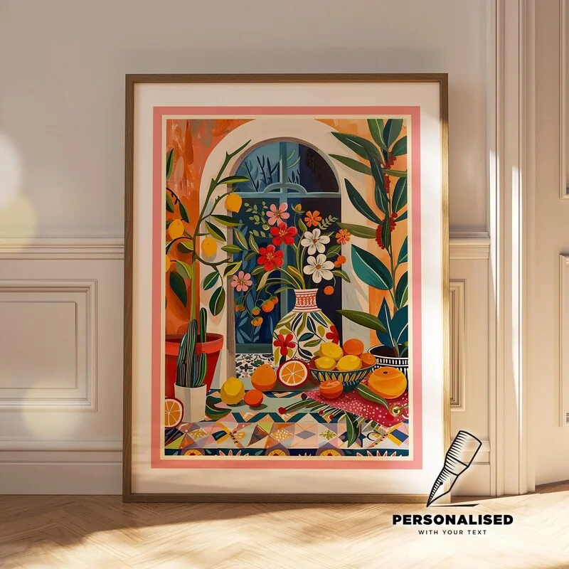 Azulejo Tile Citrus print from Gallery Chroma
