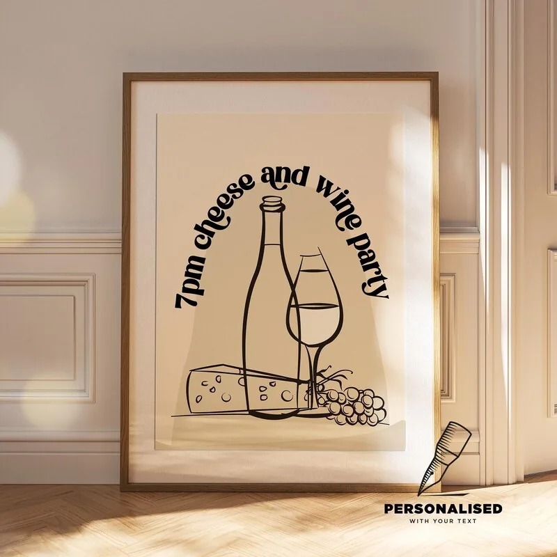 Wine and Cheese Club print from Gallery Chroma